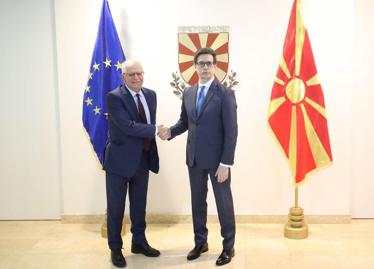 Žozep Borelj se sastao sa predsjednikom Sjeverne Makedonije