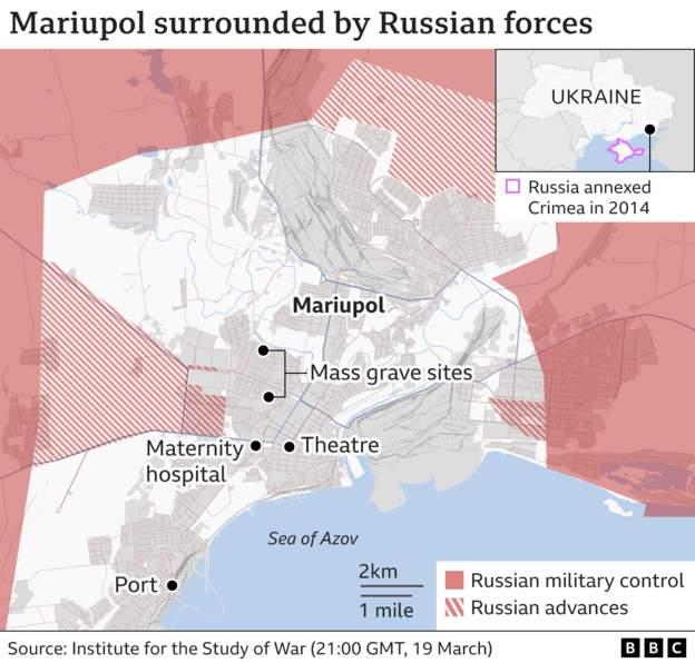 Objavljena mapa ruskih napada na Mariupolj, Ukrajina ne želi predati grad