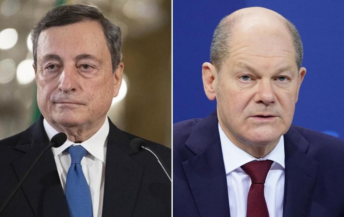Mario Draghi i Olaf Šolc - Avaz