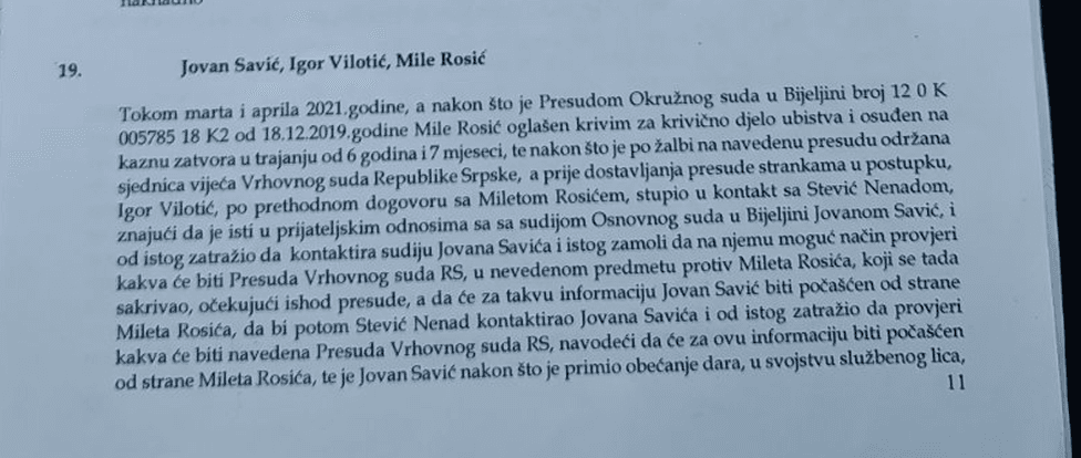 Faksimil prijedloga Tužilaštva BiH - Avaz