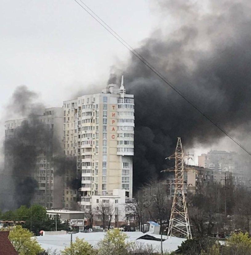 Projektil pogodio zgradu u Odesi