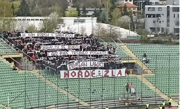 Navijači Sarajeva podigli parolu podrške Draganu Vikiću