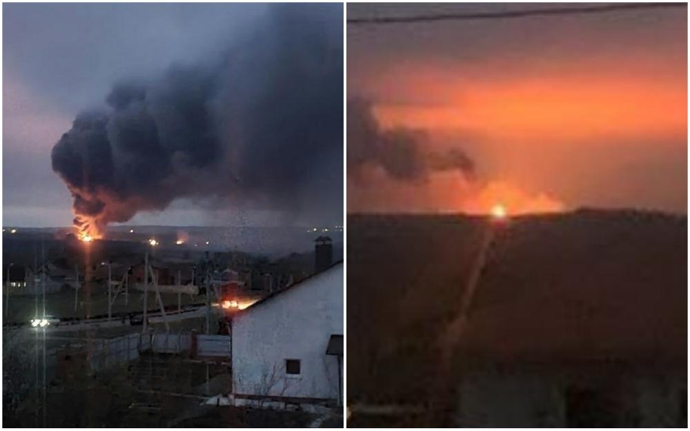 Veliki požar zahvatio skladište municije u selu kod ruskog Belgoroda