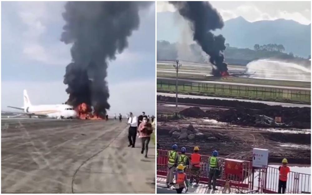 Drama na aerodromu: Avion se zapalio prilikom polijetanja, evakuisani svi putnici i članovi posade