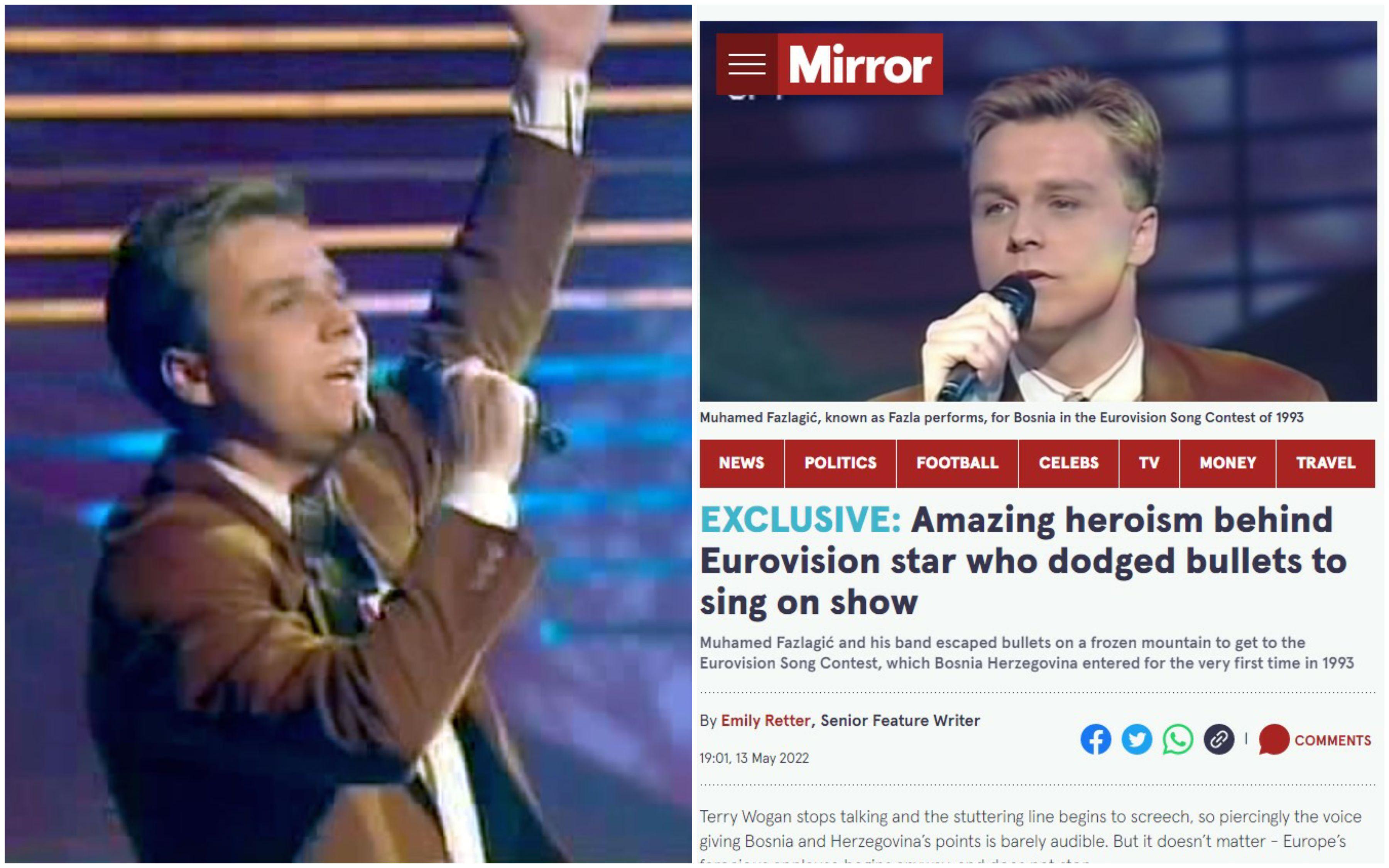 Ugledni britanski "Mirror" o BiH, Fazli i Eurosongu - Avaz