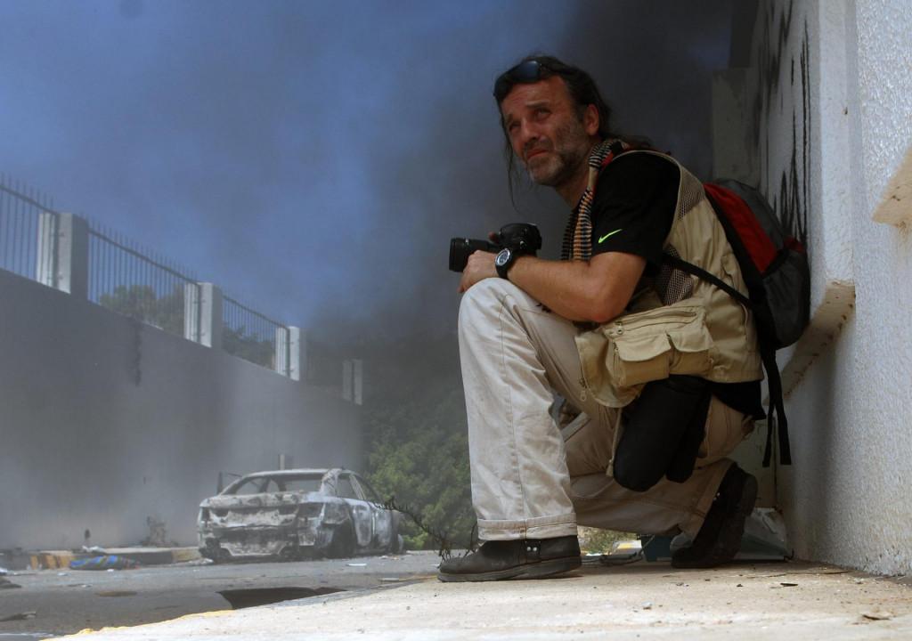 Vrančić na novinarskom zadatku u Libiji 2011. godine - Avaz