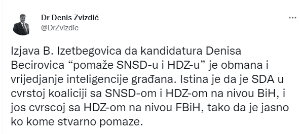 Zvizdić: Bakir vrijeđa inteligenciju građana - Avaz