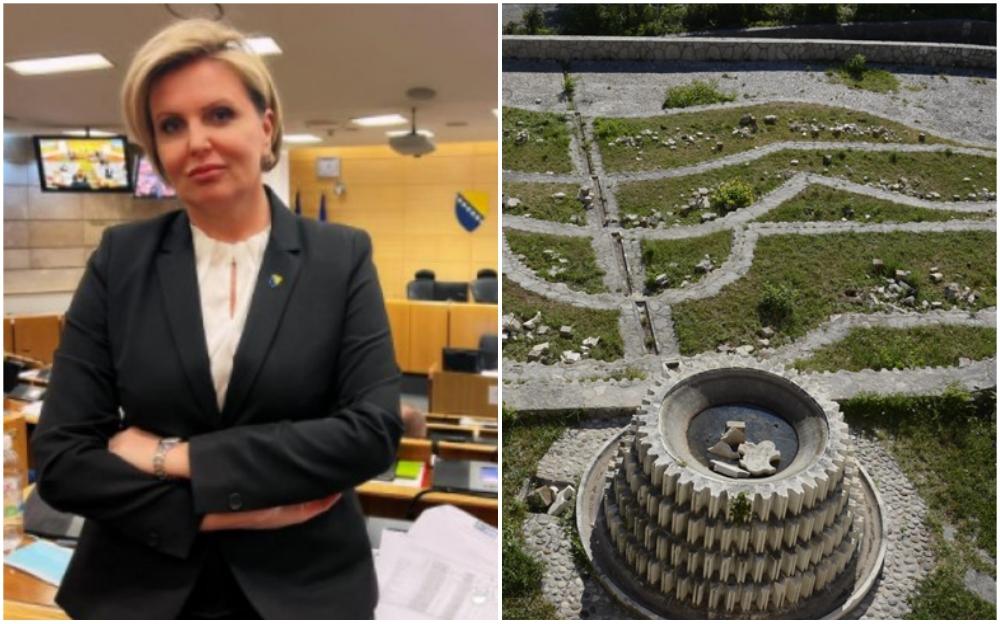 Prašović-Gadžo pokrenula inicijativu prema Vladi FBiH da se obnovi Partizansko spomen-groblje u Mostaru