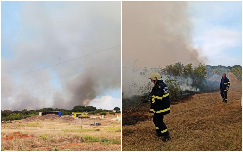 Veliki požar u Puli: Vatrogasci se bore s vatrenom stihijom