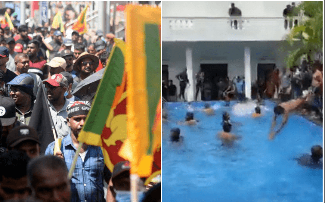 Haos u Šri Lanki: Demonstranti upali u rezidenciju predsjednika Šri Lanke pa se kupali u bazenu