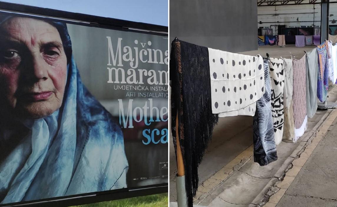 Umjetnička instalacija "Majčina marama" otvorena u Memorijalnom centru Srebrenica-Potočari