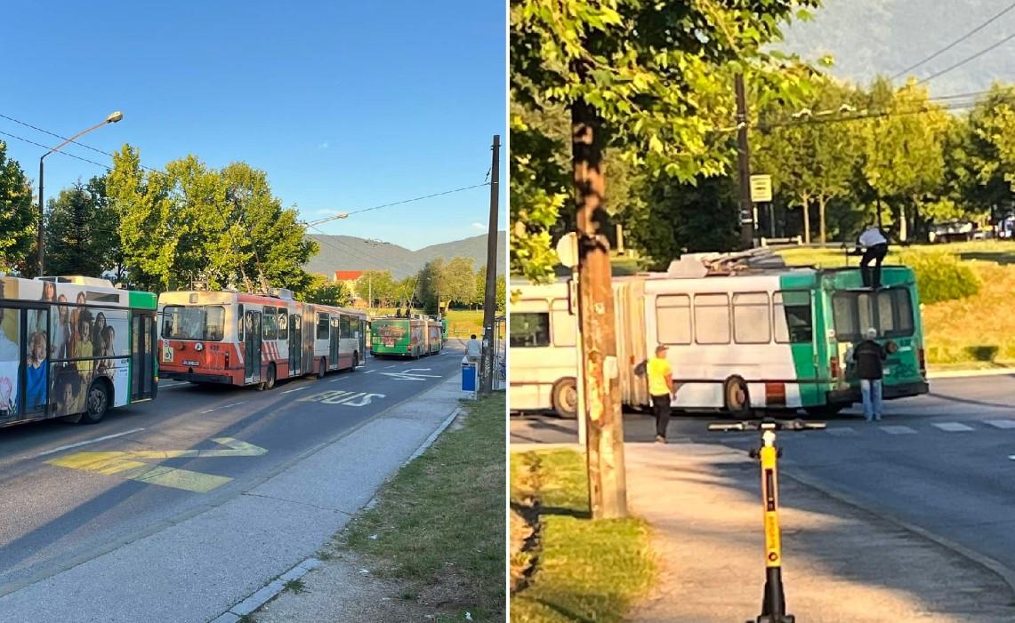 U Sarajevu jutros nisu vozili trolejbusi, stvorile se gužve
