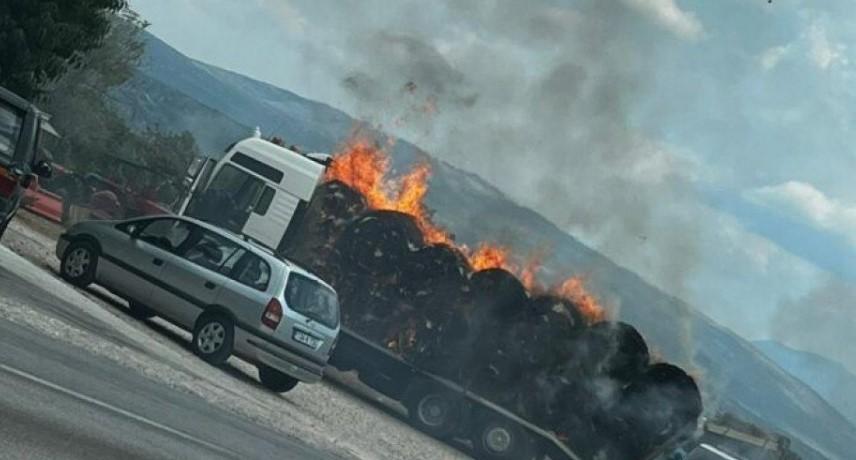 Planuo kamion u Hercegovini: Vatrogasci brzo reagirali