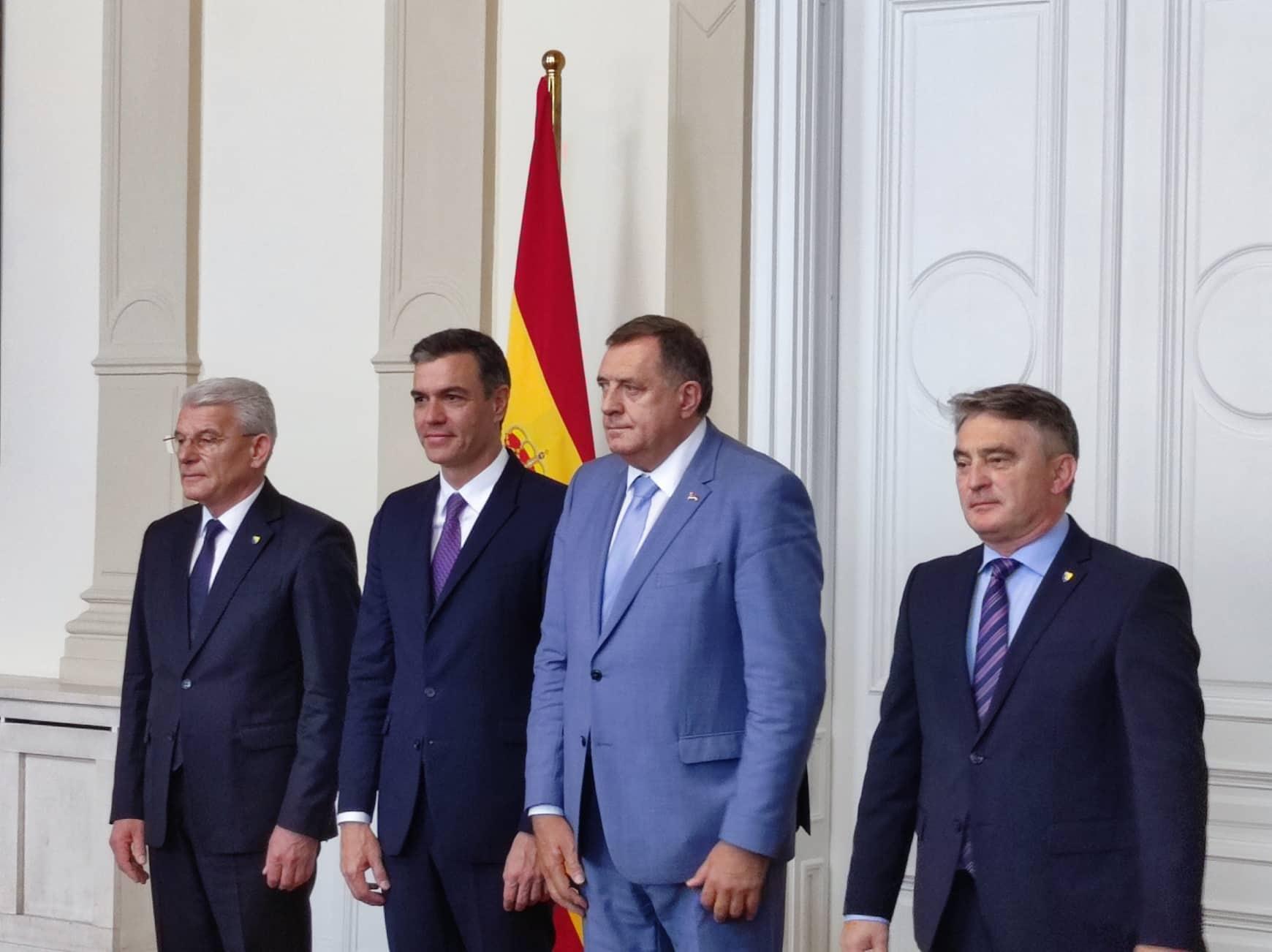 Počeo sastanak premijera Španije sa članovima Predsjedništva BiH