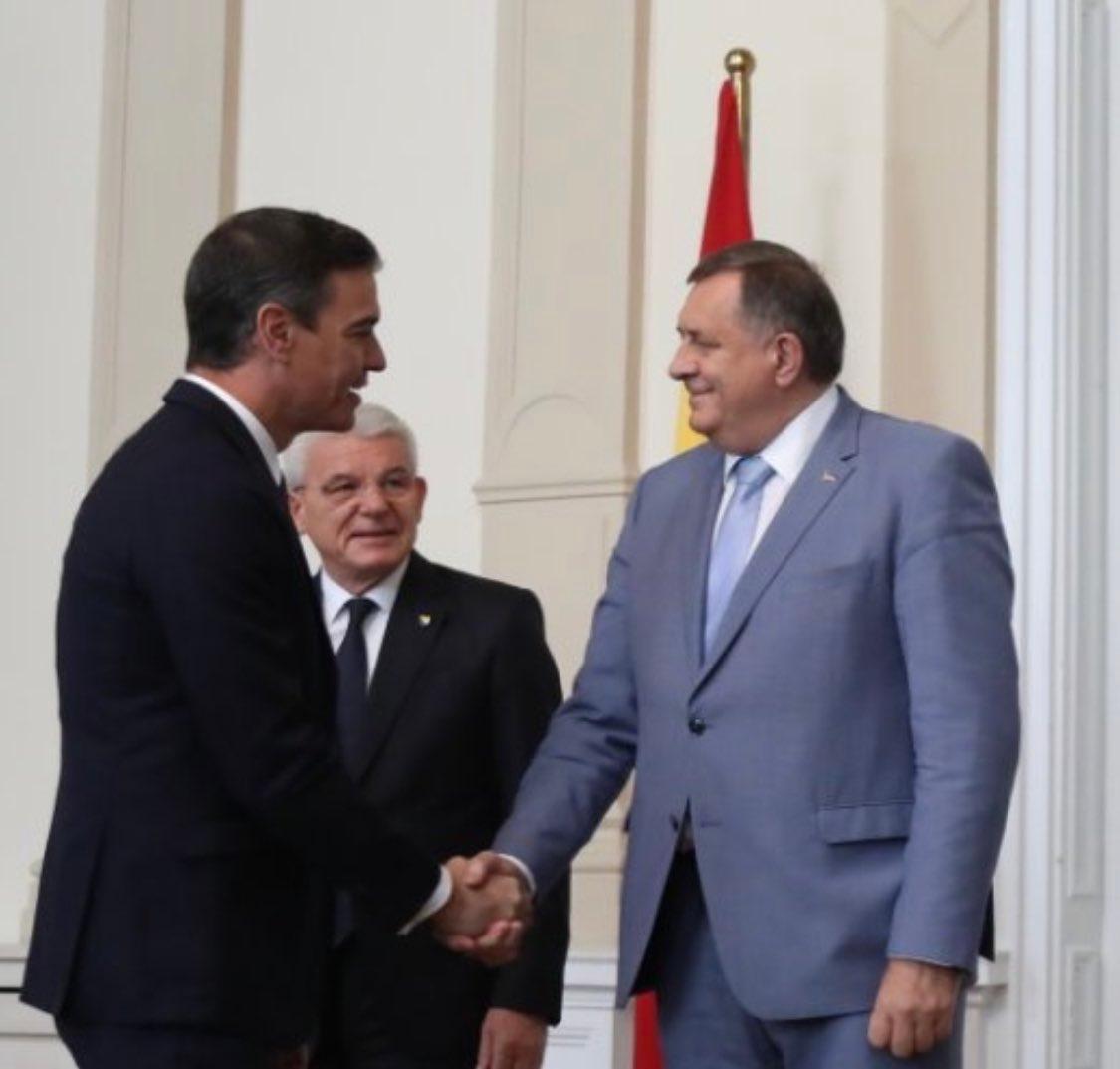 Dodik nakon Sančezove posjete: Zahvalan sam za podršku koju Španija pruža BiH i njenoj mapi puta za EU