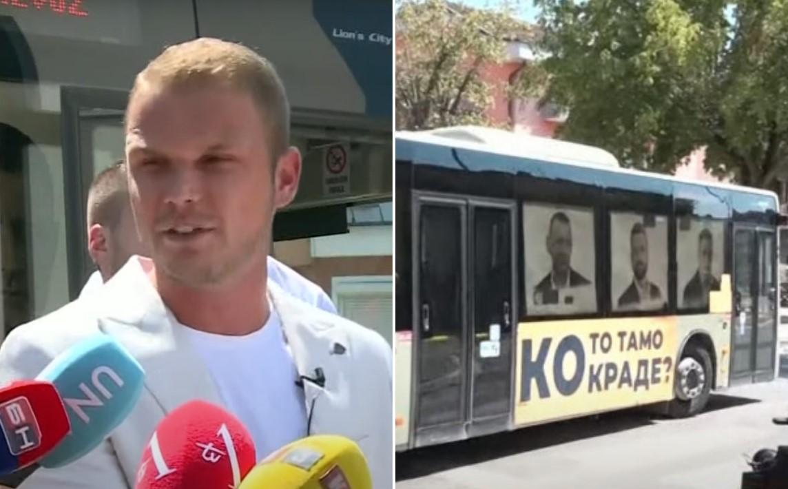Stanivuković se provozao autobusom "Ko to tamo krade": Zaustavio se ispred prostorija SNSD-a