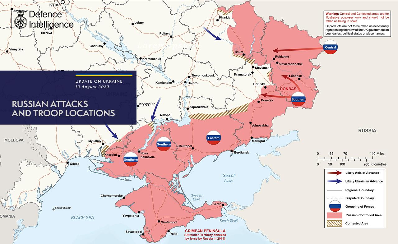 Ovo je mapa ruskih napada na Ukrajinu: Evo šta su sve Rusi zauzeli