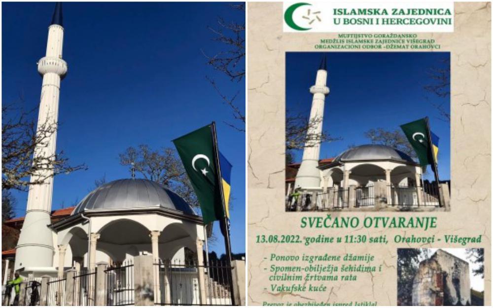 Obnovljena džamija u Orahovcima - Avaz
