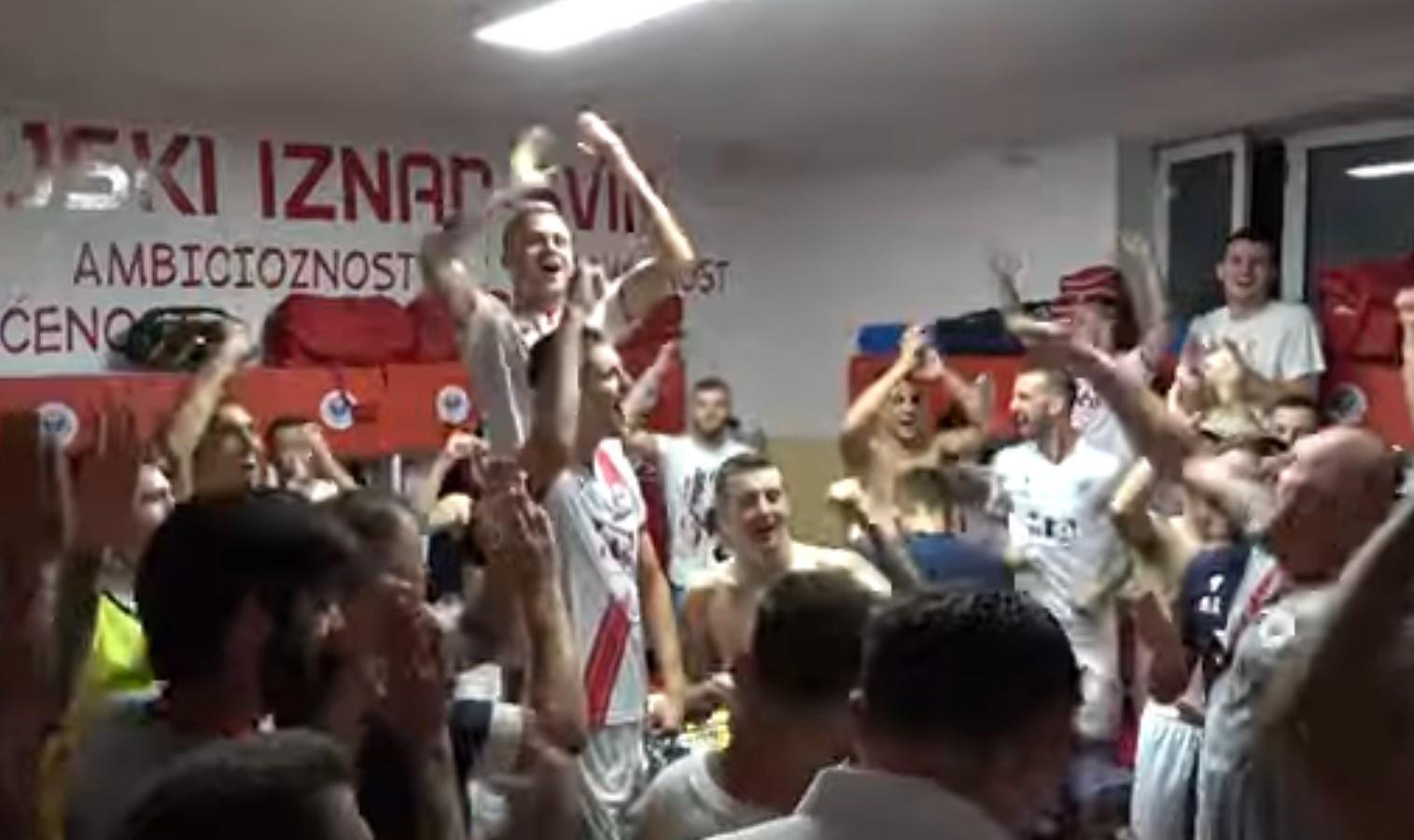Pogledajte slavlje nogometaša Zrinjskog nakon pobjede nad Slovanom