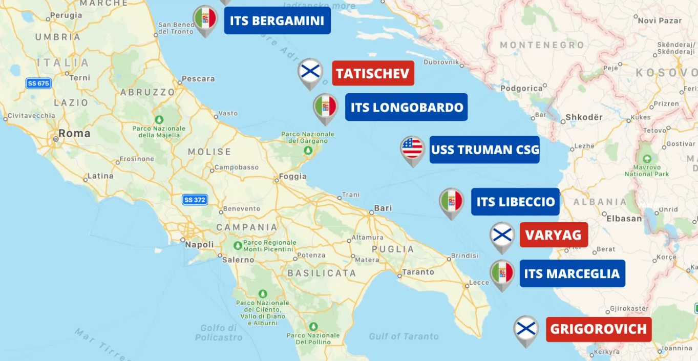 Ruski ratni brodovi bili u Jadranu: Putin je Mediteran označio kao strateški