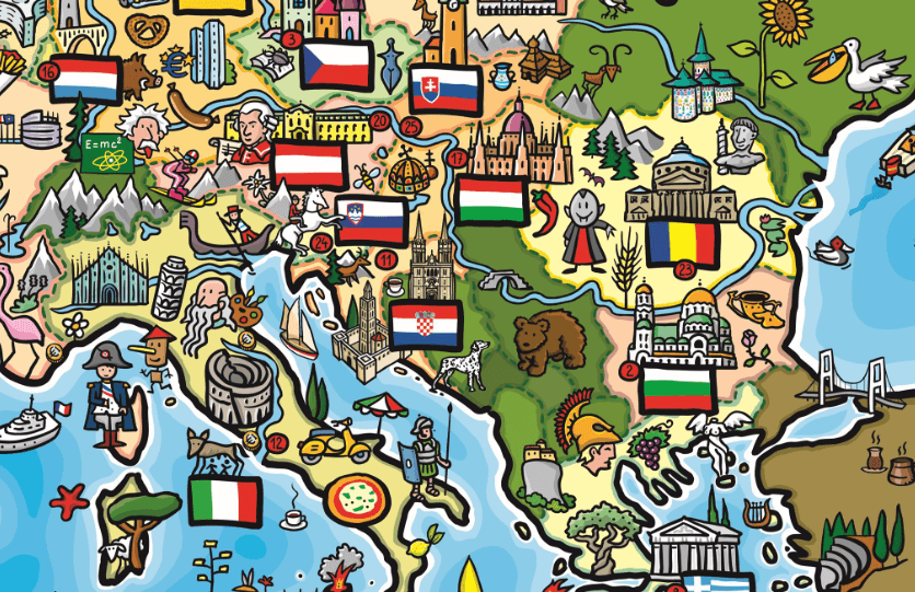 Nova karta Evrope za mlade naljutila Balkance: Zar ovdje žive samo medvjedi?