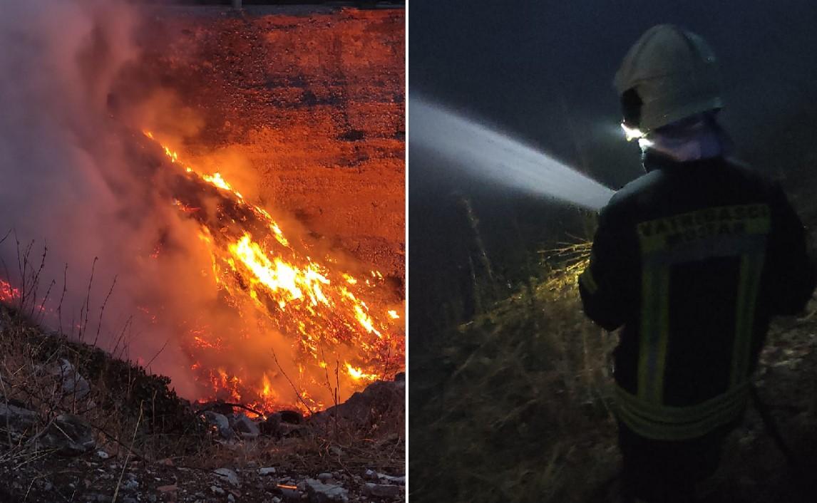 Veliki požar kod Mostara: Gori deponija smeća