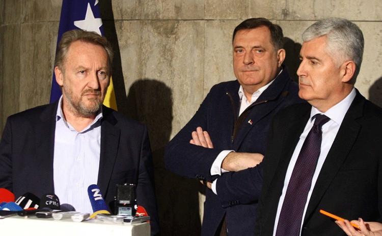 Izetbegović, Dodik i Čović: U javnosti se svađaju, iza zavjese dogovaraju - Avaz