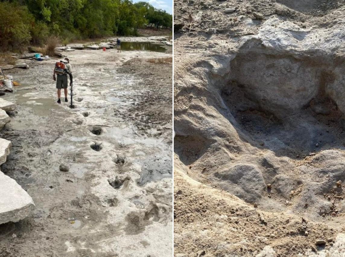 Posljedica ekstremnih suša: U Teksasu pronađeni su tragovi stopala dinosaursa