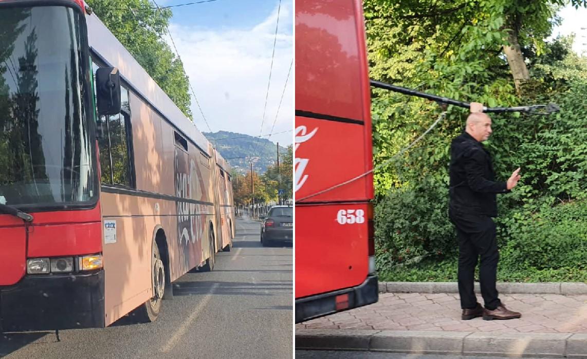 Kod groblja "Lav" u Sarajevu: Pokvario se trolejbus, stvorile se gužve