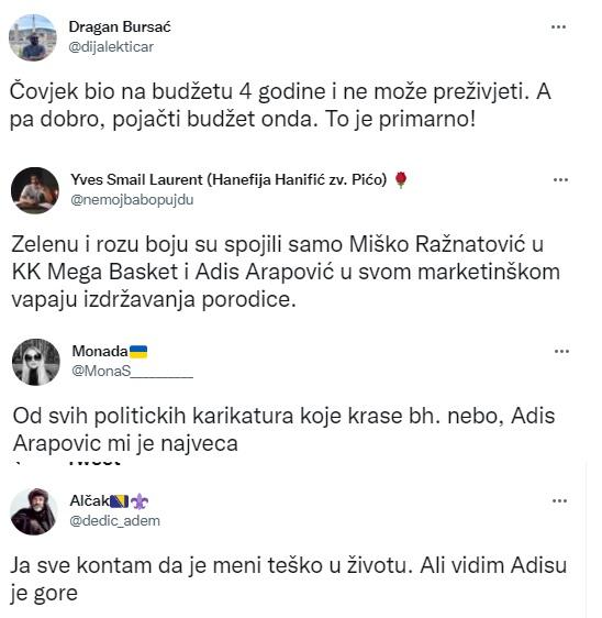 Komentari na objavu Adisa Arapovića - Avaz