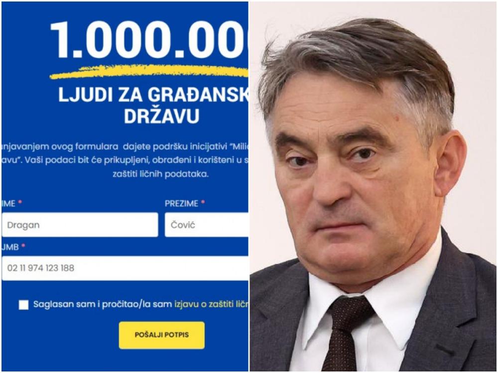 Komšićeva peticija klasična prevara: Kako su glasali Ronaldo, Čović, Federer, Mini Maus, Alan Ford...