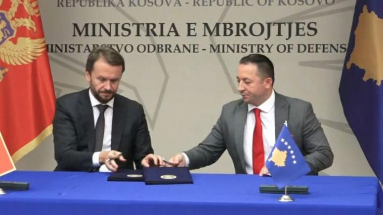 Kosovo i Crna Gora potpisali Memorandum o saradnji u oblasti odbrane