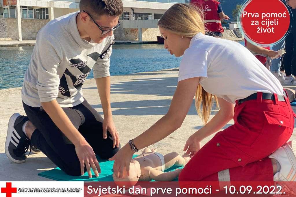 Crveni križ Federacije BiH obilježava Svjetski dan prve pomoći: Pokazna vježba u Blažuju