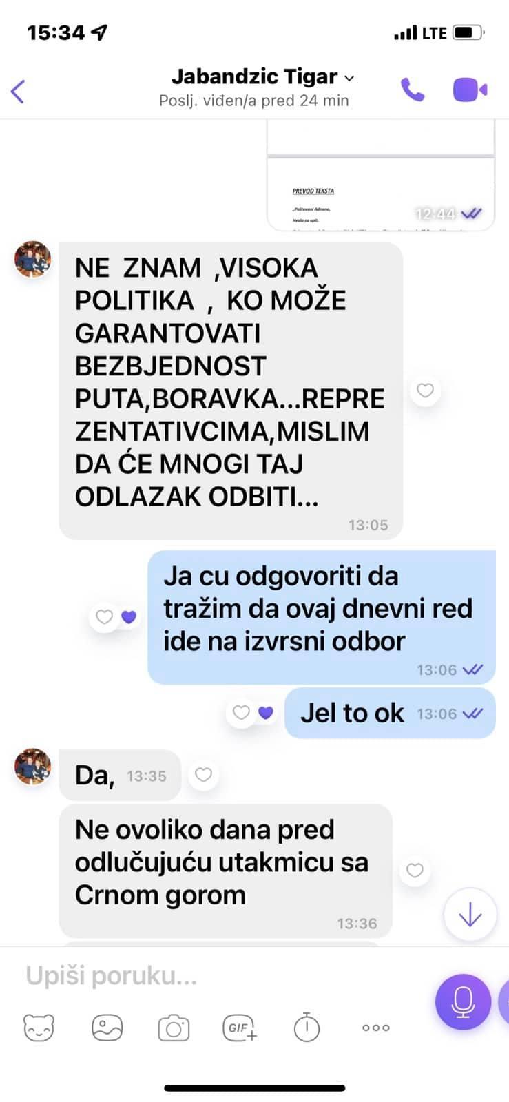 Prepiska Durića sa Murisom Jabandžićem - Avaz