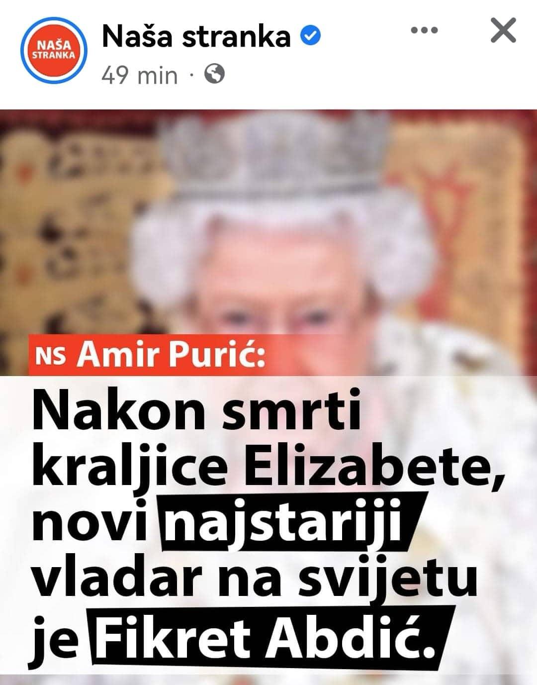Amir Purić o smrti kraljice - Avaz