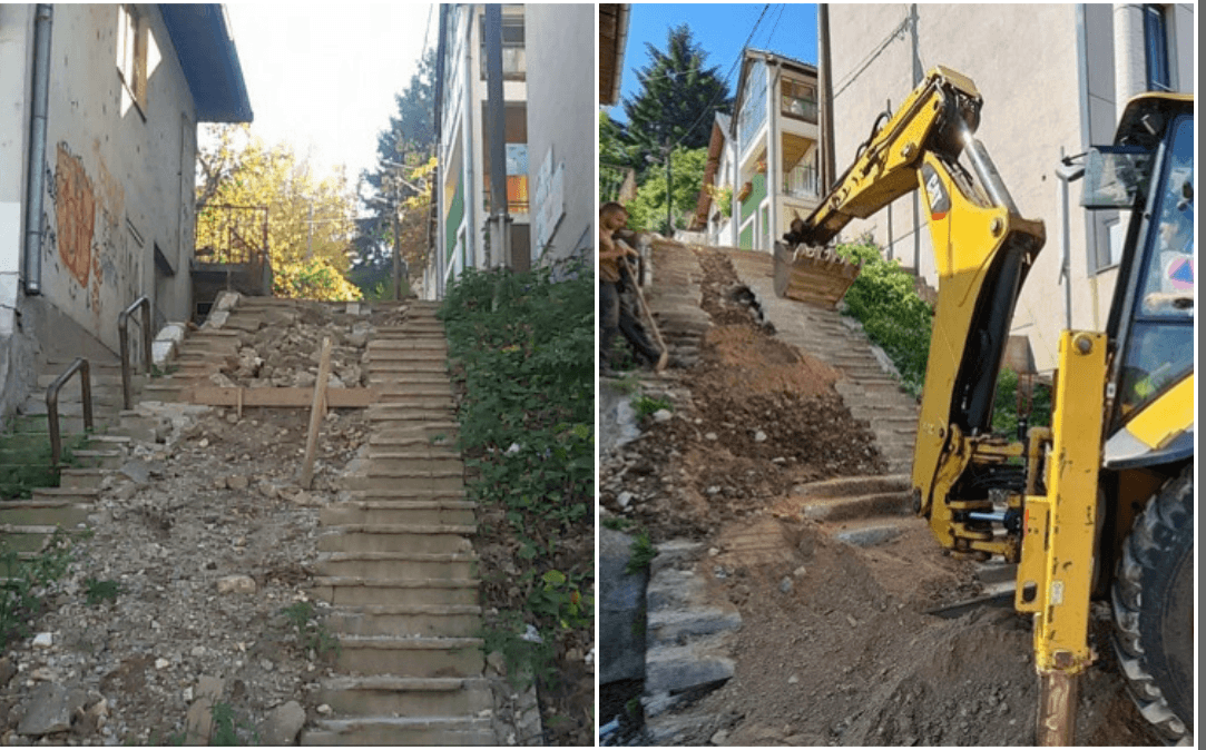 Okončana višegodišnja borba za sanaciju jednog stepeništa u glavnom gradu BiH