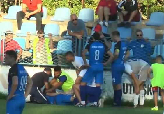 Pogledajte šokantne scene na hrvatskim terenima: Fudbaler nakon duela udario glavom u zid