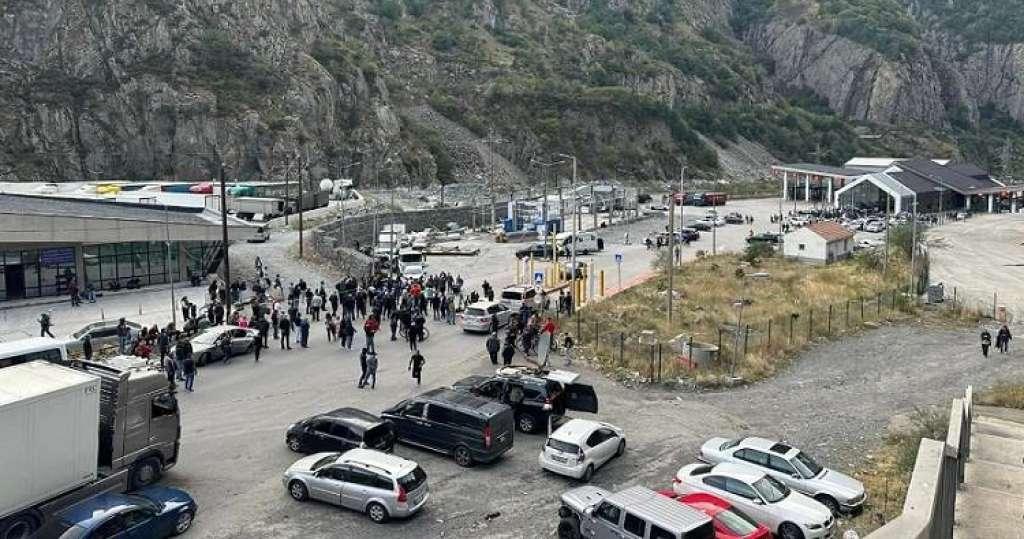 Protest na granici Gruzije i Rusije - Avaz