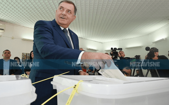 Milorad Dodik glasao u Laktašima