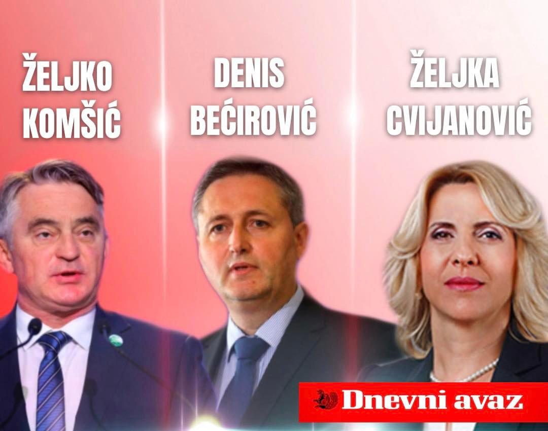 Komšić, Bećirović i Cvijanović novi članovi Predsjedništva BiH - Avaz