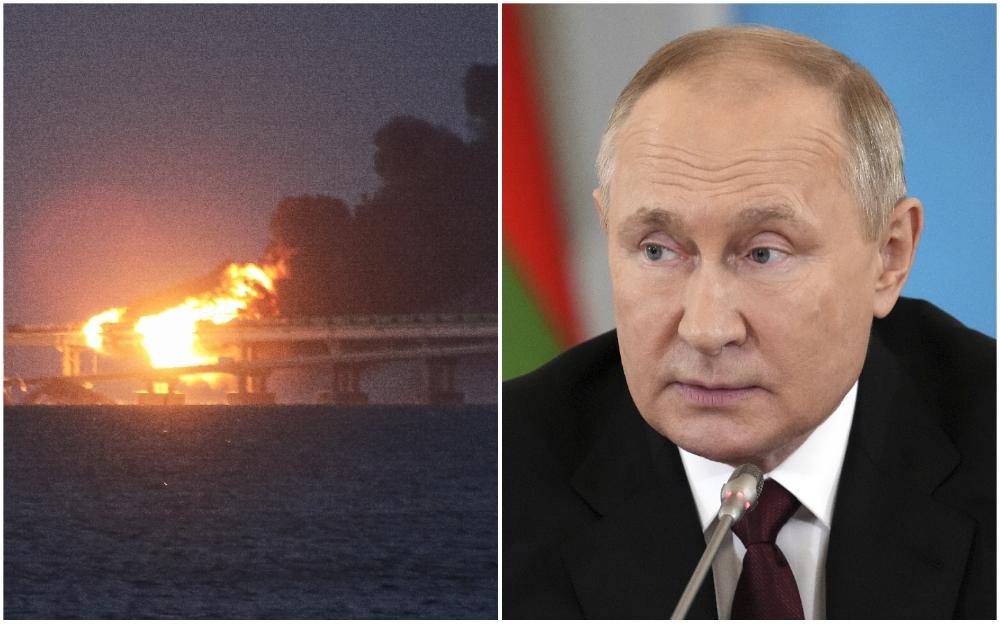 Putin optužio Ukrajinu da je izvela teroristički napad na Krimski most