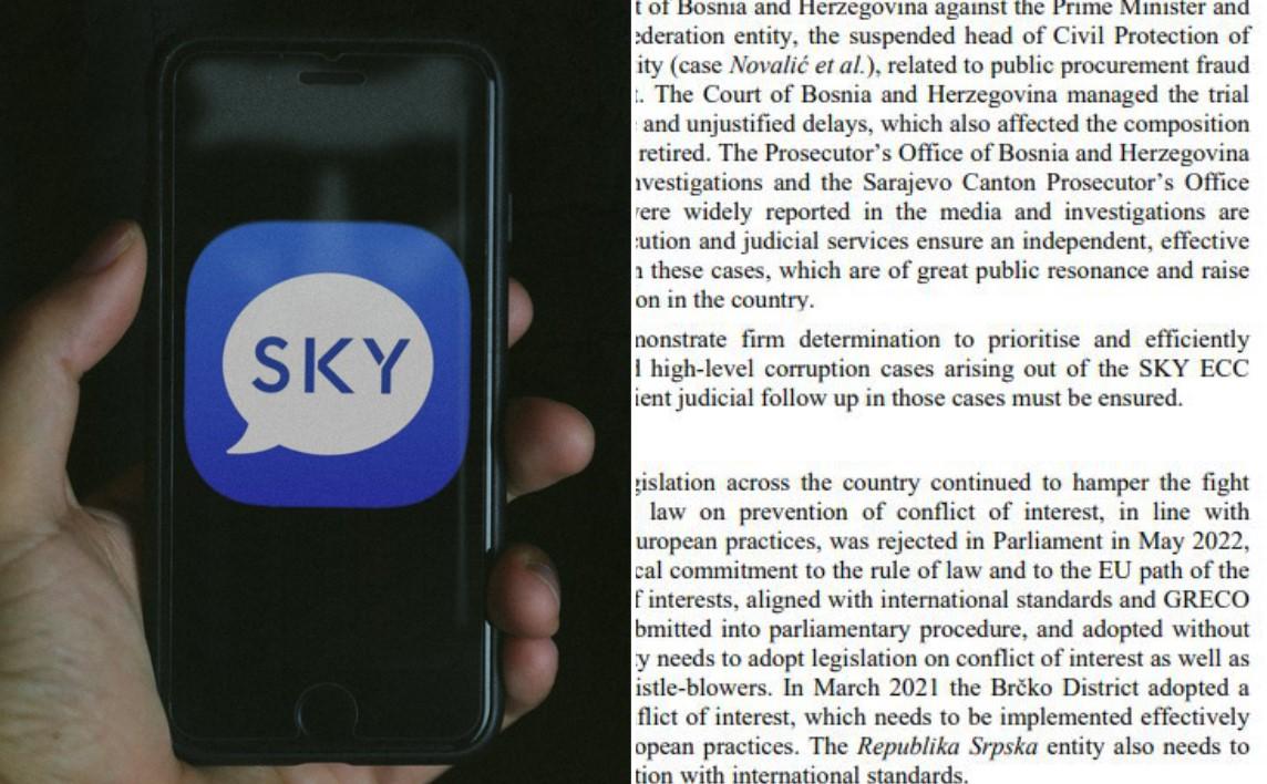 Evropska komisija se osvrnula i na afere vezane za Sky aplikaciju - Avaz