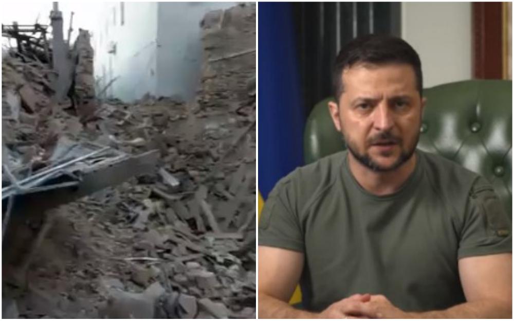 Zelenski: Okupator nastavlja terorizirati i ubijati civile, u Mikolajevu je uništena stambena zgrada
