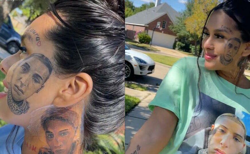 Na lice tetovirala lik bivšeg dečka koji je varao: Nije me briga što nismo zajedno, ovo mi se sviđa