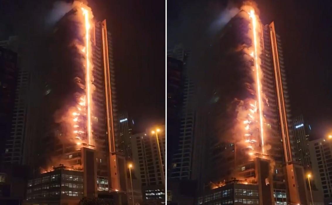 Planuo veliki požar pored najviše zgrade na svijetu: U Dubaiju gorio neboder od 35 spratova