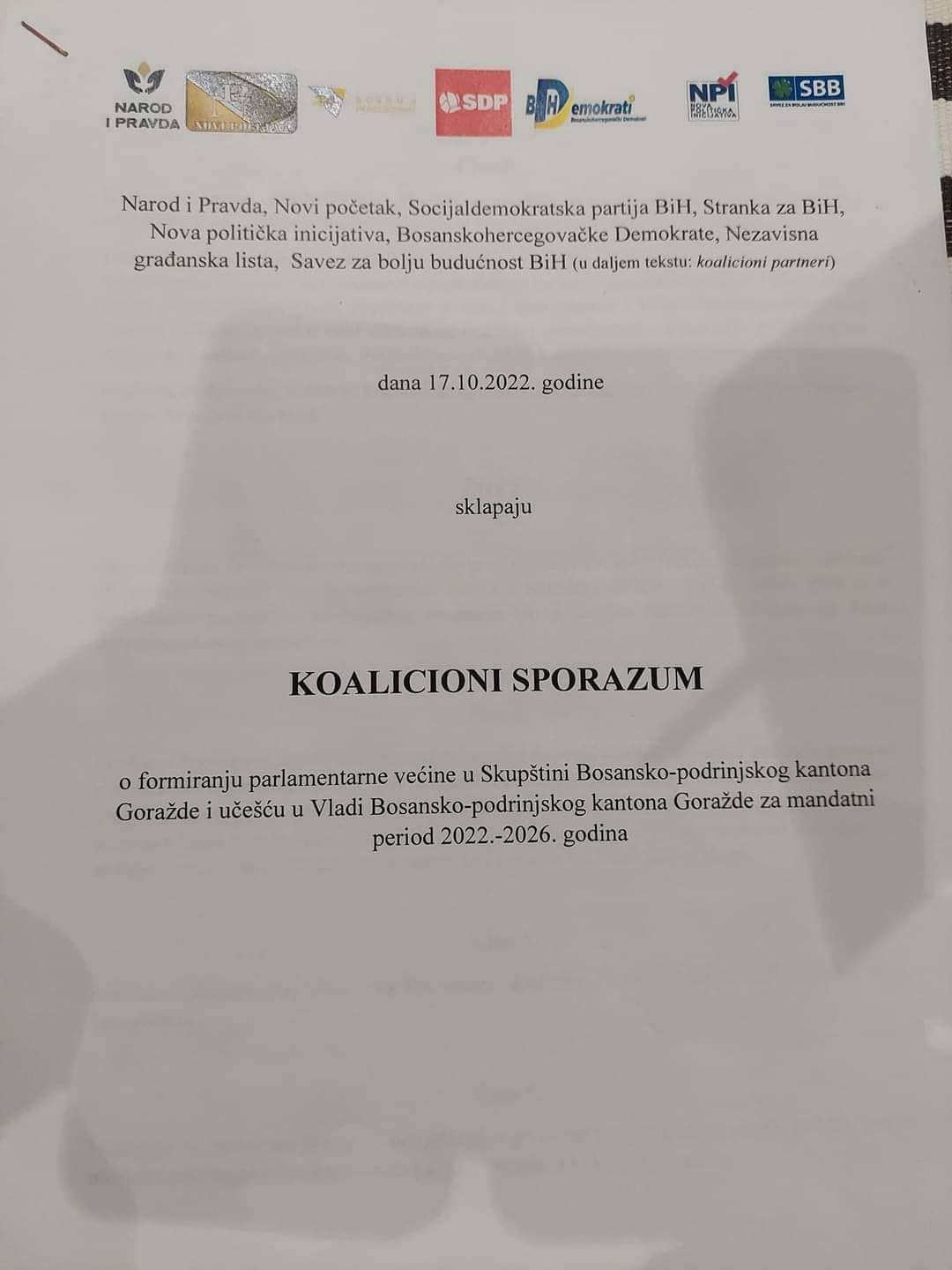 Koalicioni sporazum sedam stranaka - Avaz