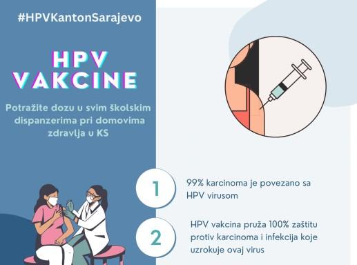 U Kantonu Sarajevo počinje vakcinacija HPV vakcinama, na raspolaganju 1.689 doza