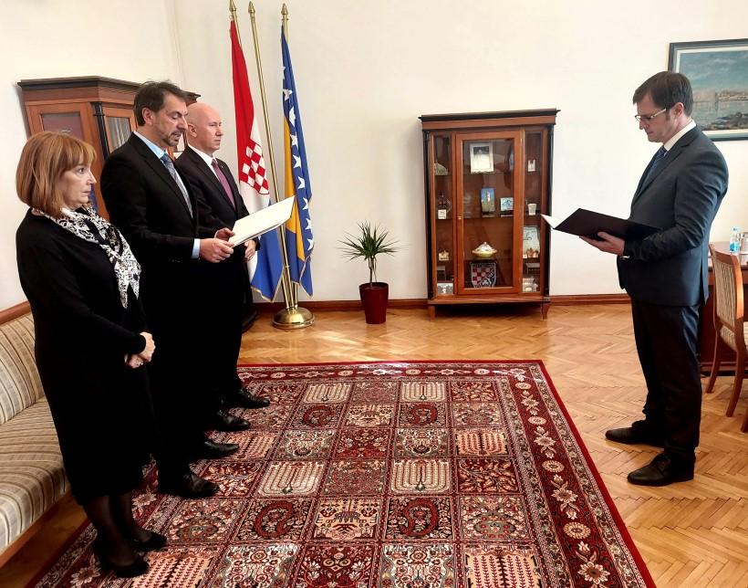 Novoizabrani sudija Ustavnog suda FBiH položio svečanu zakletvu pred predsjednikom Federacije BiH