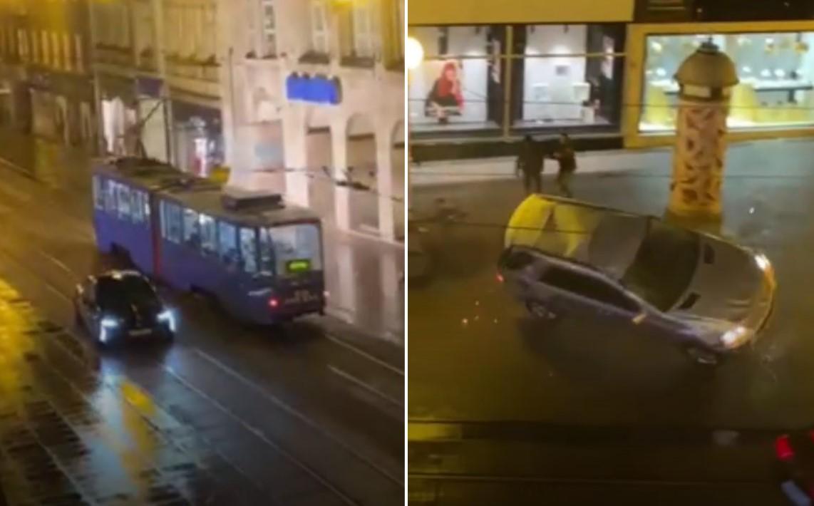 Neobični prizori iz Zagreba: Jure Ilicom, eksplozije, iskre, auto na krovu