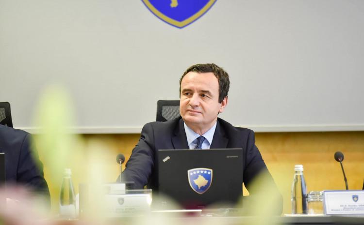 Kurti: Vlada Kosova daje sve od sebe da održi zakonitost - Avaz